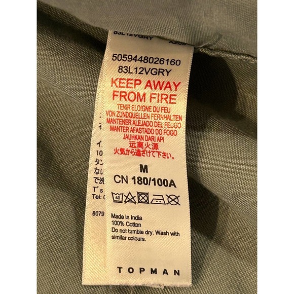 TopMan Button Up Shirt in Size Medium and Woman Large Shacket - Picture 6 of 8